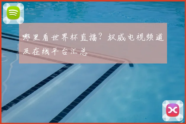 哪里看世界杯直播?权威电视频道及在线平台汇总
